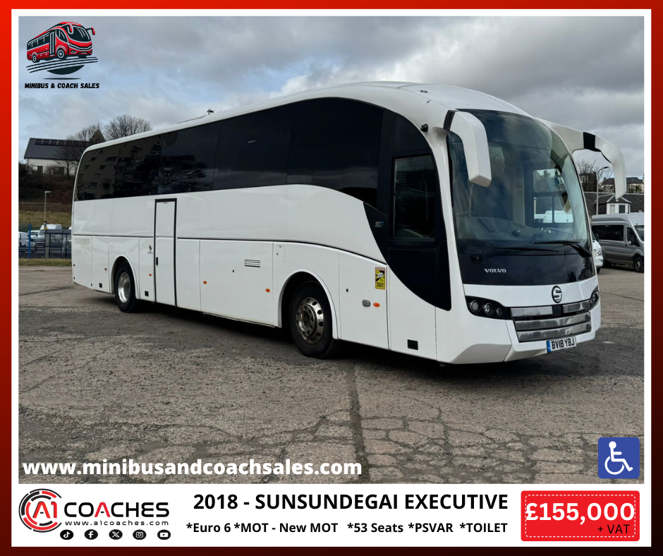 2018 Sundundegai PSVAR Coach for Sale - Fife, Scotland