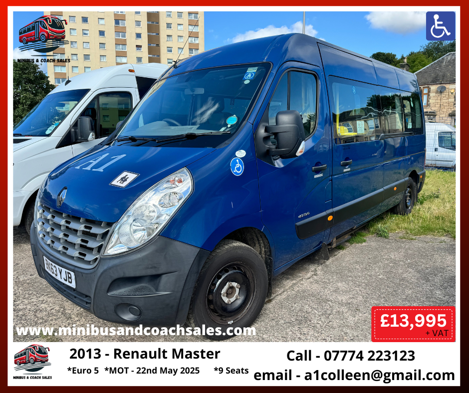 2013 Renault Master Wheelchair Accessible Minibus