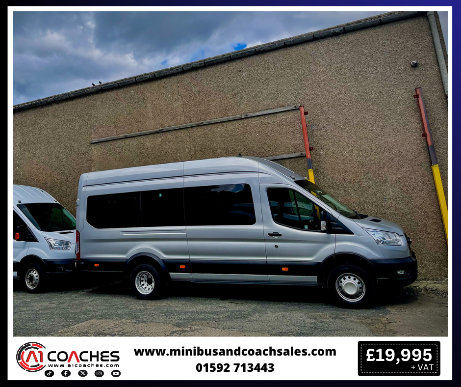 16 Seat Ford Transit Minibus for Sale, PSV Tested - Fife Scotland