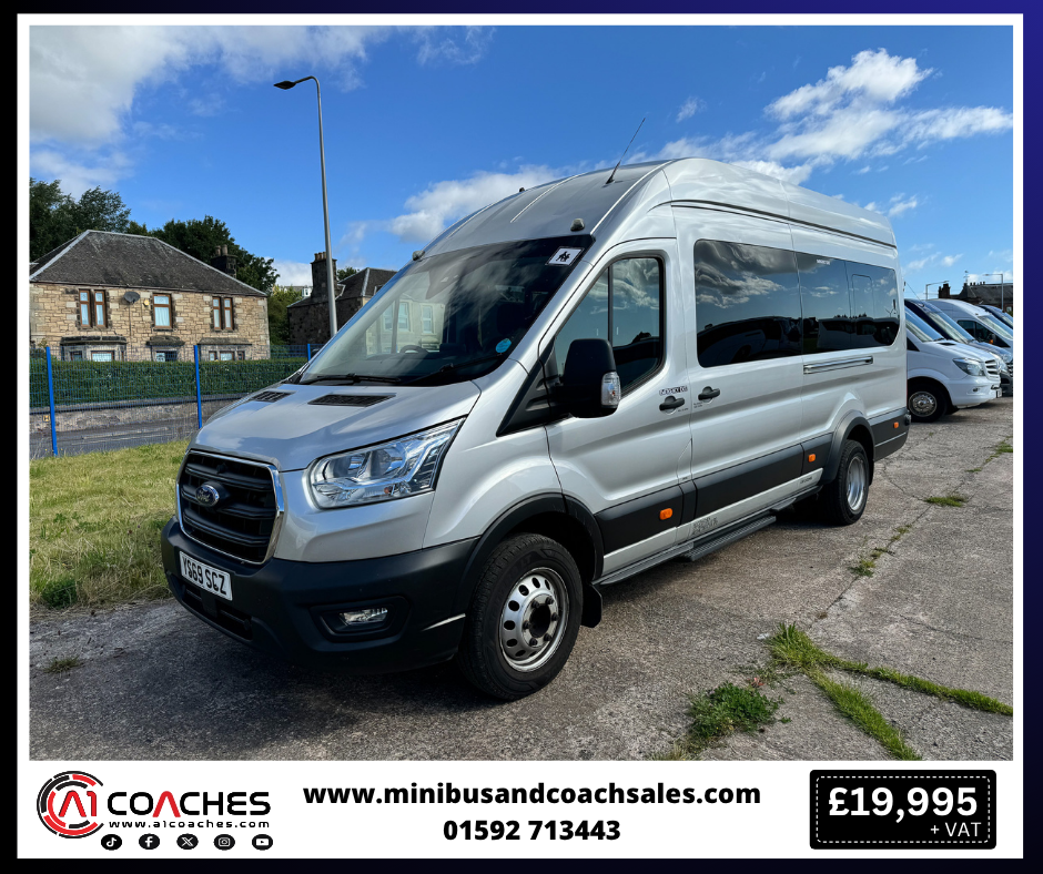 16 Seat Minibus for Sale, Fife Scotland PSV tested - Tacho 