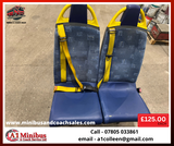 Minibus Seats - Cloth Back, Plastic Base