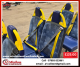 Minibus Seats - Cloth Back, Plastic Base