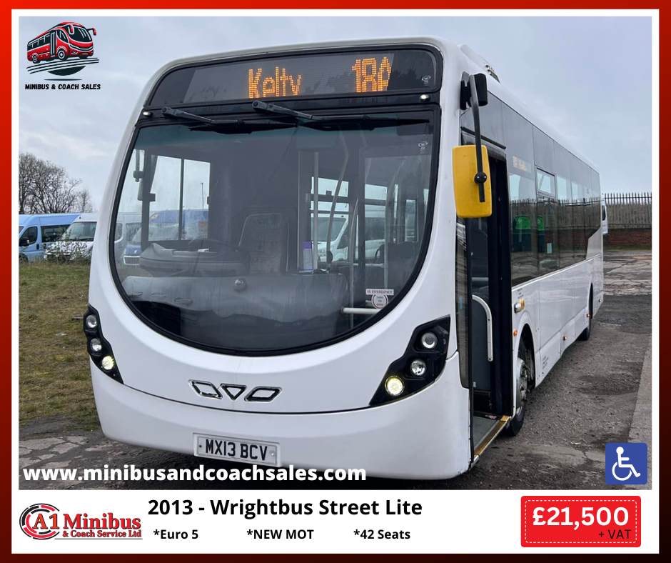 2013 Wright bus Street lite single decker service bus