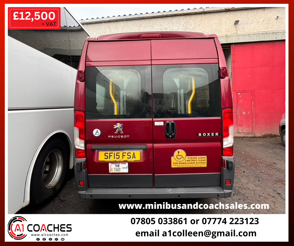 2015 Peugeot Boxer Wheelchair Accessible Minibus